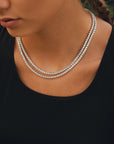 Éclat Classic Tennis Necklace 0.1CT+0.1CT (Model) - Eclat by Oui