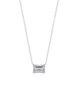 Emerald Solitaire Necklace (Front) - Eclat by Oui