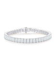 Emerald Tennis Bracelet White Gold - Eclat by Oui
