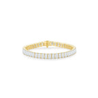 Emerald Tennis Bracelet Yellow Gold - Eclat by Oui
