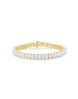 Emerald Tennis Bracelet Yellow Gold - Eclat by Oui