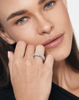 Emerald Half Eternity Ring (Model) - Eclat by Oui