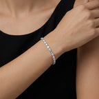 Emerald and Oval Tennis Bracelet (Model) - Éclat by Oui