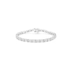 Emerald and Oval Tennis Bracelet (White Gold) - Éclat by Oui