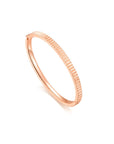 Fluted Bangle (Rose Gold) - Eclat by Oui
