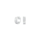 Fluted Plain Earrings WG (Small) - Eclat by Oui
