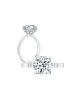Fluted Solitaire Ring WG (Both) - Eclat by Oui