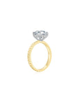 Fluted Solitaire Ring YG (Side) - Eclat by Oui