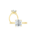 Freya Asscher Solitaire Plain Ring (Sample)