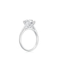 Freya Round Solitaire Plain Ring (4 Prong) Side - Eclat by Oui