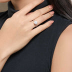 Freya Round Solitaire Plain Ring 2CT (4 Prong) (Model) - Eclat by Oui