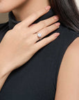 Freya Round Solitaire Plain Ring 2CT (4 Prong) (Model) - Eclat by Oui