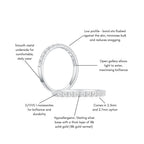 Giselle Half Eternity Ring (Features) - Éclat by Oui