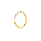 Giselle Half Eternity Ring YG (Side) - Éclat by Oui