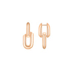 HeartWear Link Earrings RG (Front) - Eclat by Oui