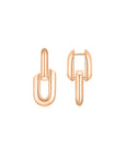 HeartWear Link Earrings RG (Front) - Eclat by Oui