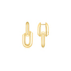 HeartWear Link Earrings YG (Front) - Eclat by Oui