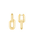 HeartWear Link Earrings YG (Front) - Eclat by Oui