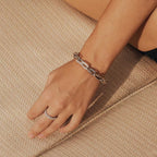 HeartWear® Pave Link Bracelet WG (Model) - Eclat by Oui