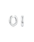 Gold Hooped Earrings 20mm WG - Eclat by Oui