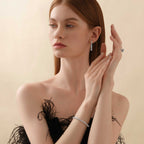 Isla Cascading Earrings (Model) - Eclat by Oui