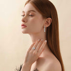 Isla Cascading Earrings (Model) - Eclat by Oui