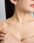 Ivy Bezel Necklace WG (Lifestyle) - Eclat by Oui