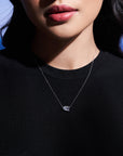 Toi et Moi Necklace (Emerald + Heart) (Model) - Eclat by Oui