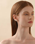 Jumbo Pearl Ear Studs (2 Pearls) (Model) - Eclat by Oui