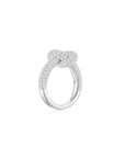 KNOT Alone® Pave Ring WG (Side) (Both) - Eclat by Oui