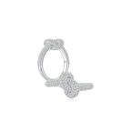 KNOT Alone® Pave Ring WG (Medium) (Both) - Eclat by Oui