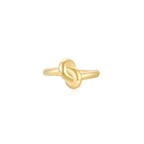 KNOT Alone® Ring YG (Medium) (Front) - Eclat by Oui