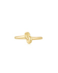 KNOT Alone® Ring YG (Small) (Front) - Eclat by Oui