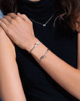 KNOT Alone® Pave Bangle WG (Model) - Eclat by Oui
