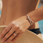 KNOT Alone® Double Pave Bangle WG (Model) - Eclat by Oui