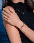 KNOT Alone® Pave Bangle RG (Model) - Eclat by Oui