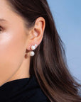 Kathy Pearl Ear Climbers (Model) - Eclat by Oui