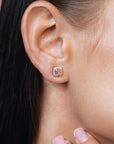 Kelig in Pink Ear Studs (Model) - Eclat by Oui