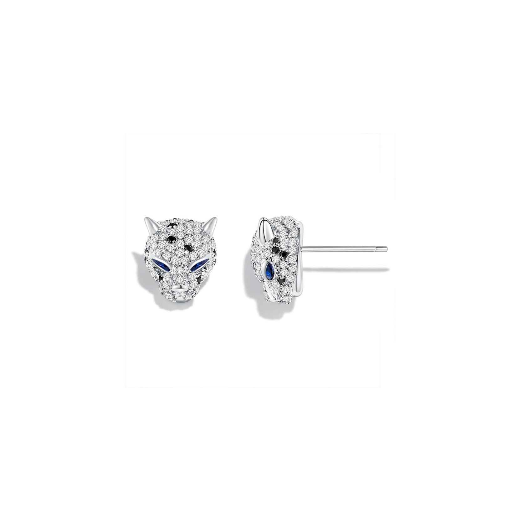 Leopard Pave Ear Studs - Eclat by Oui