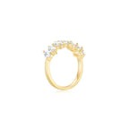 Lora Half Eternity Ring YG (Side) - Éclat by Oui