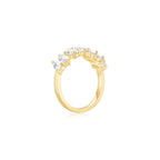 Lora Half Eternity Ring YG (Side) - Éclat by Oui