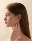 Luminate Drop Earrings 4CT (Model) - Eclat by Oui