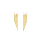 MFW Pearl Trios Tassels Earrings (YG) - Eclat by Oui