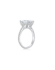 Maya Emerald Solitaire Pave Ring Side - Eclat by Oui