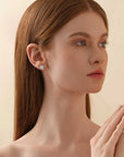 Mia Heart Halo Ear Studs 1CT (Model) - Eclat by Oui