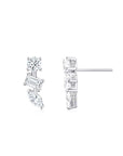 Mira Bar Ear Studs WG - Eclat by Oui
