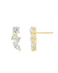 Mira Bar Ear Studs YG - Eclat by Oui