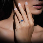 Moon Mist Cushion Halo Ring 1CT (Model 2) - Eclat by Oui