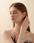Fluted Bangle (Rose Gold) (Model) - Eclat by Oui