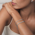 Oval Tennis Bracelet 0.1ct VS 0.3ct (Model) - Éclat by Oui